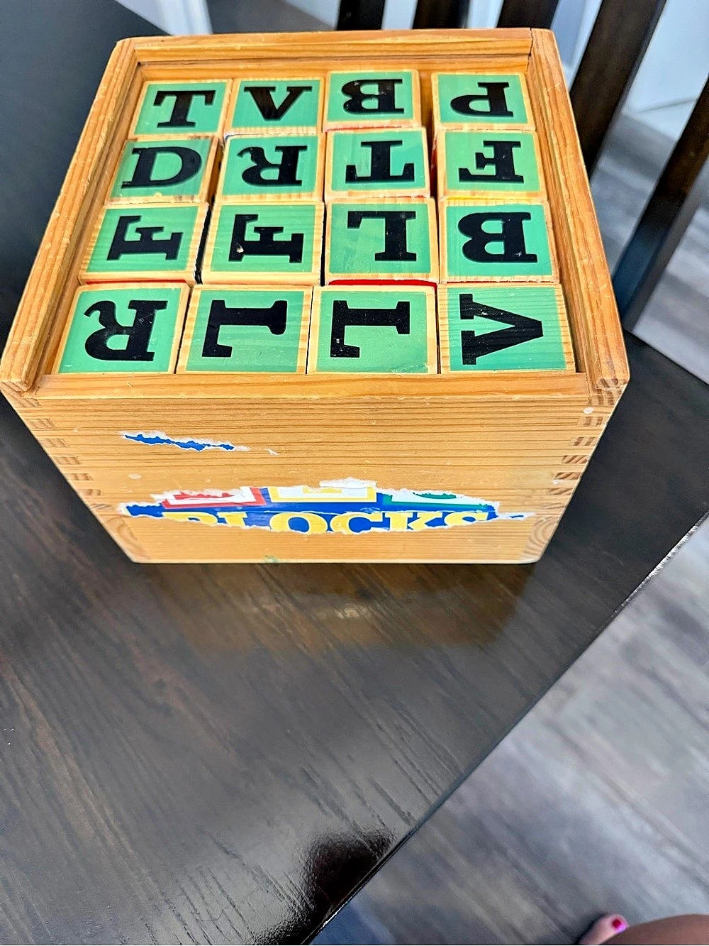 Wooden Alphabet Blocks Set